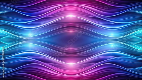 abstract background of blue and purple waves