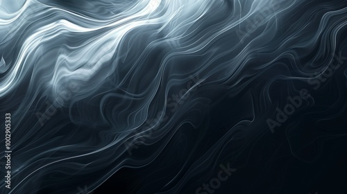 A blue and white image of a flame with a dark background