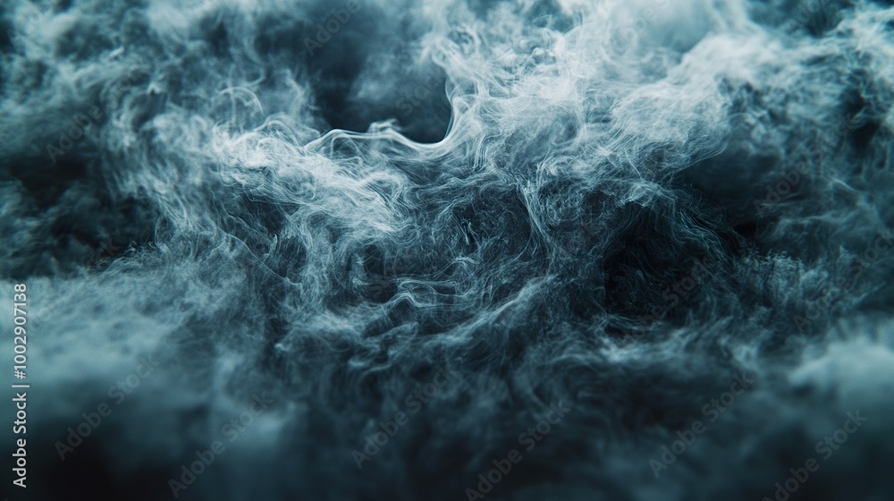 Fototapeta premium Abstract Swirling Smoke Pattern on Dark Background