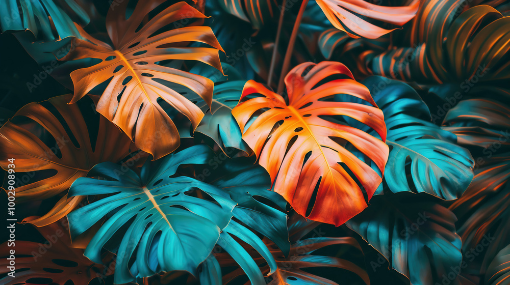 Creative tropic purple leaves layout. Supernatural concept. Flat lay. Ultra violet colors. Creative tropic purple leaves layout. Supernatural concept. Flat lay. Ultra violet colors.