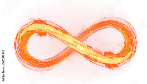 Fire infinity sign isolated symbol clipart png transparent