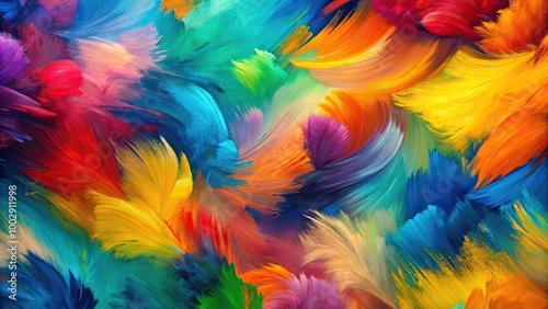 Wallpaper Mural Abstract background of multi colored strokes imitating oil painting on canvas Minimalist Torontodigital.ca