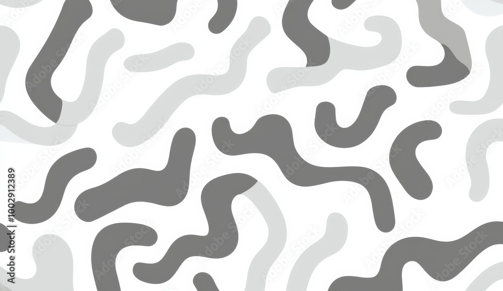grey and white pattern of squiggles grey and white pattern of squiggles