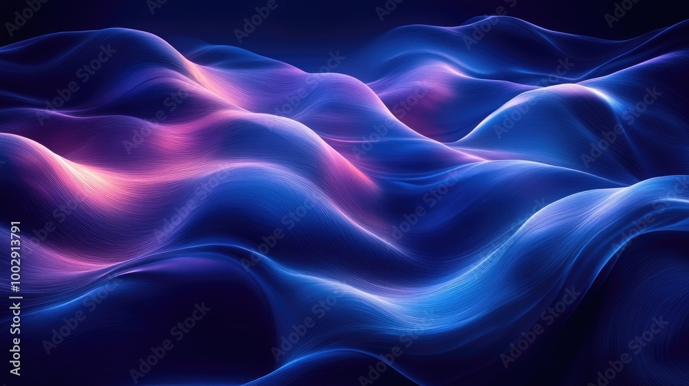 Dark to Light Indigo Gradient Background with Smooth Lines for Creative Designs Dark to Light Indigo Gradient Background with Smooth Lines for Creative Designs
