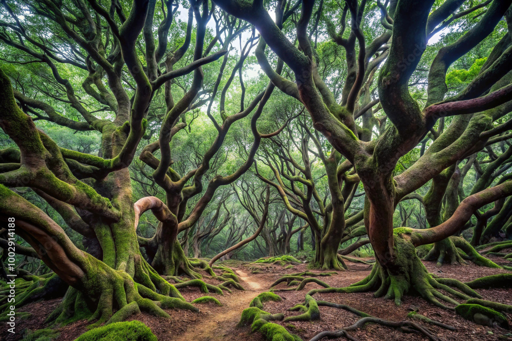 Twisted trees in a dense dark Twisted trees in a dense dark