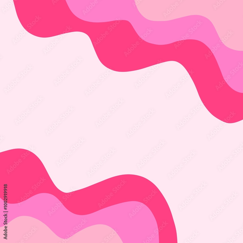Pink abstract wave gradient background