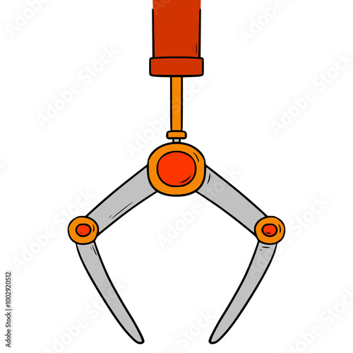 claw machine illustration hand drawn isolated vector