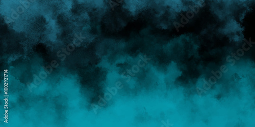 Black and teal pastel smoke abstract beautiful Background. Watercolor 5ea green grunge abstract painting stylist charming modern texture. Seamless Blue deep sea grunge texture vintage background.	
