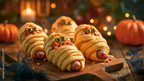 ミイラ男の焼きたてソーセージドック