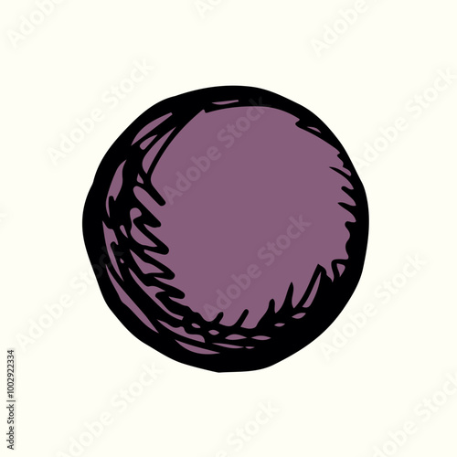 Alien big venus lunar orb sun ball pluto body shape uranus belt fly fall earth white sky line cosmo sci fi concept Black hand drawn outline mars explore jupiter logo art retro doodle comic scifi style