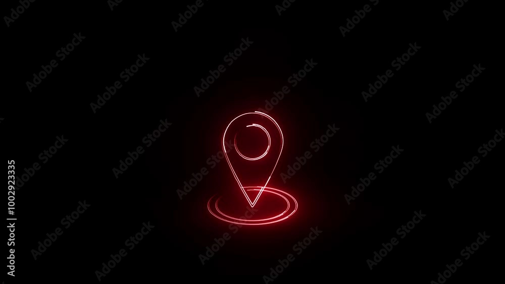Locetion icon red colour saber animetion.. Locetion icon red colour saber animetion..