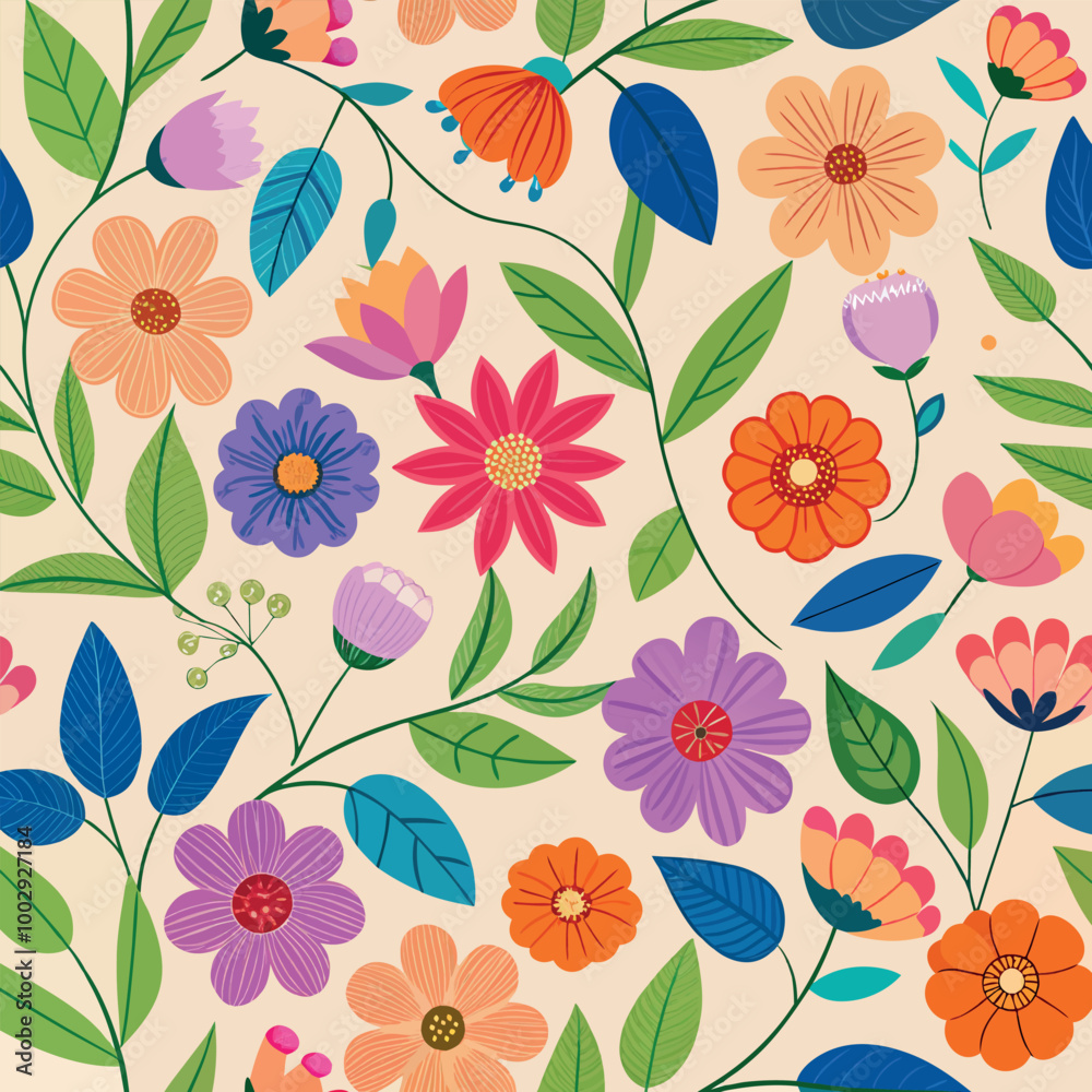 custom made wallpaper toronto digitalseamless pattern with flowers