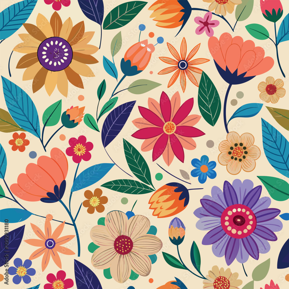 custom made wallpaper toronto digitalseamless pattern with flowers
