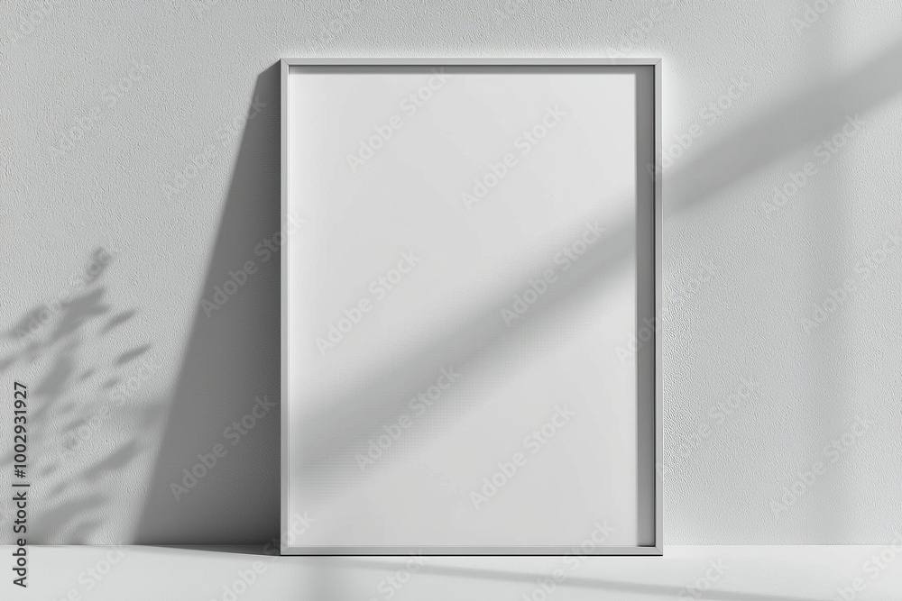 A3 Poster Mockup on White Background created with Generative AI A3 Poster Mockup on White Background created with Generative AI