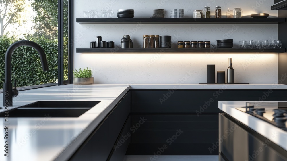 A refined kitchen space with Scandinavian practicality A refined kitchen space with Scandinavian practicality