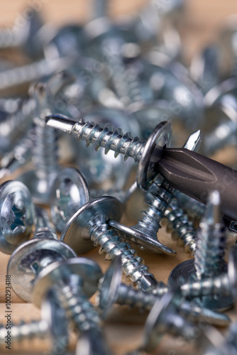 steel self-tapping screws for working with wooden products