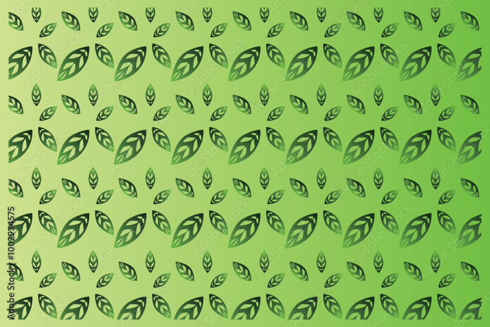 Vector green leaf patterns are good for digital and print out needs Vector green leaf patterns are good for digital and print out needs