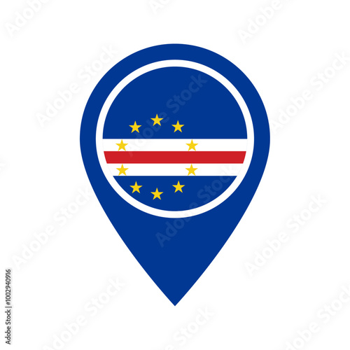 Free Download Cape Verde flag location icon - GFXLoad