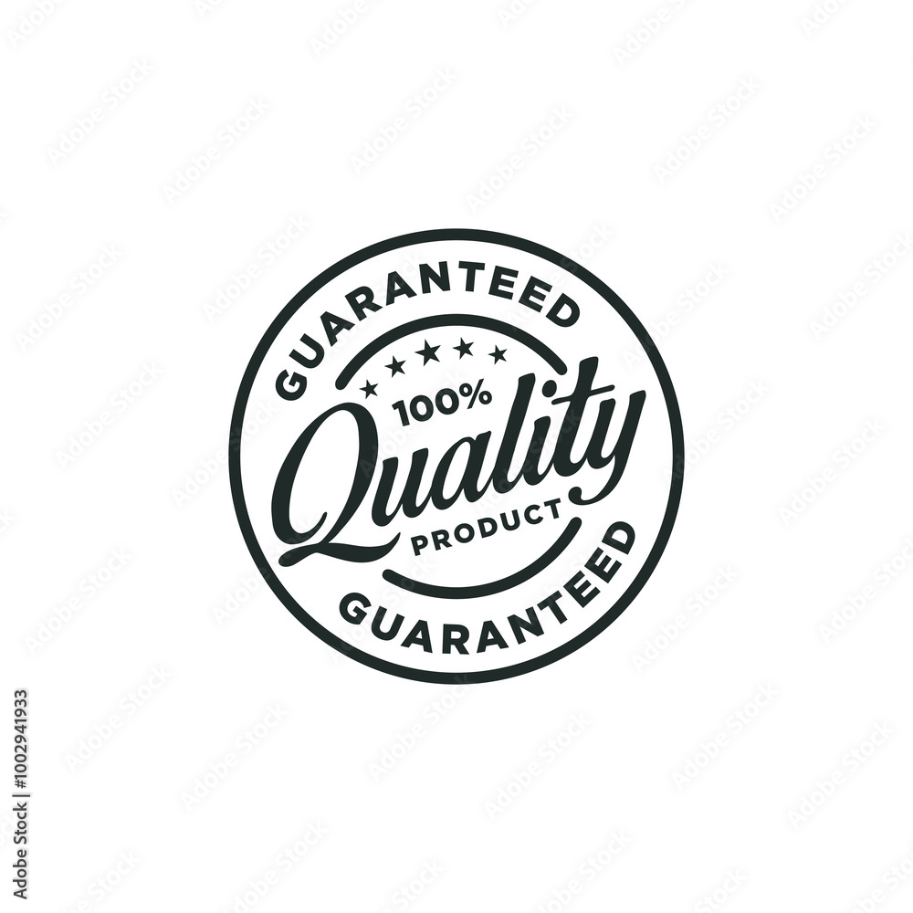 Quality product guarantee label vector illustration Quality product guarantee label vector illustration