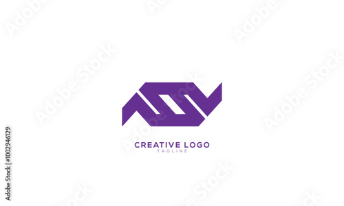 Free Download AWMV AMWV Abstract initial monogram letter alphabet logo design - GFXLoad