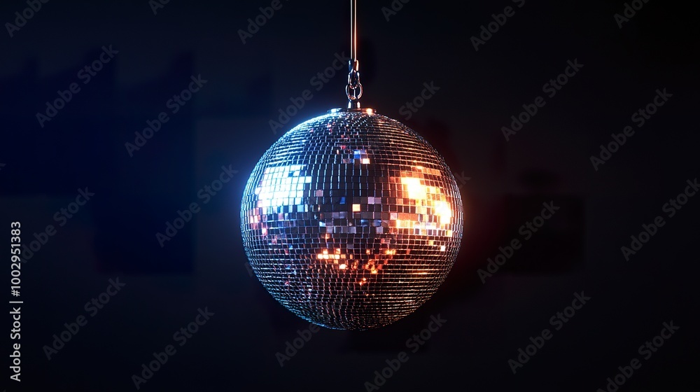 Obraz premium Disco Ball Reflections and Light Play