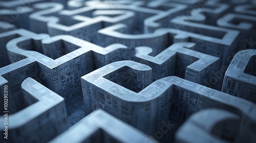 A 3D labyrinth unfolds, its maze complex and full of intrigue.