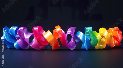 Colorful Party Slinger String  Dynamic Arrangement for Festive Celebrations photo