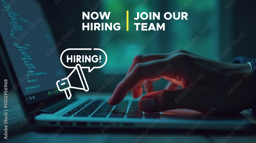 Naklejka premium Looking for Talented Individuals We Are Hiring