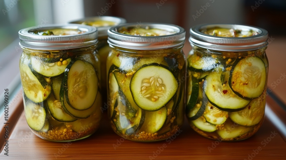 Delicious pickled cucumbers. They're made with fermented vegetables. Delicious pickled cucumbers. They're made with fermented vegetables.