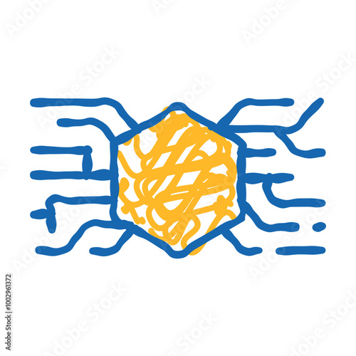 abstract symbolism doodle icon sketch vector. abstract symbolism sign. isolated symbol illustration