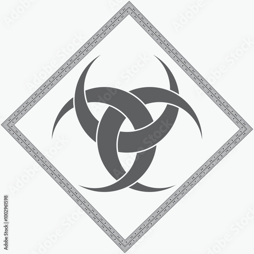 Odin- The graphic is a symbol of the horns of Odin, a satanist symbol