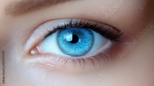 Light blue contact lenses that look real and almost see-through, with a touch of shading.