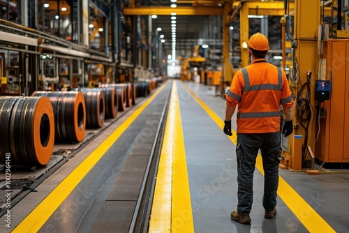 Wallpaper Mural Factory engineer overseeing factory expansions to accommodate increased production capacity, factory engineer, production scaling Torontodigital.ca