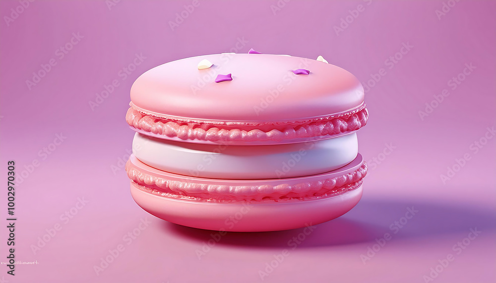 macaroons on a white background