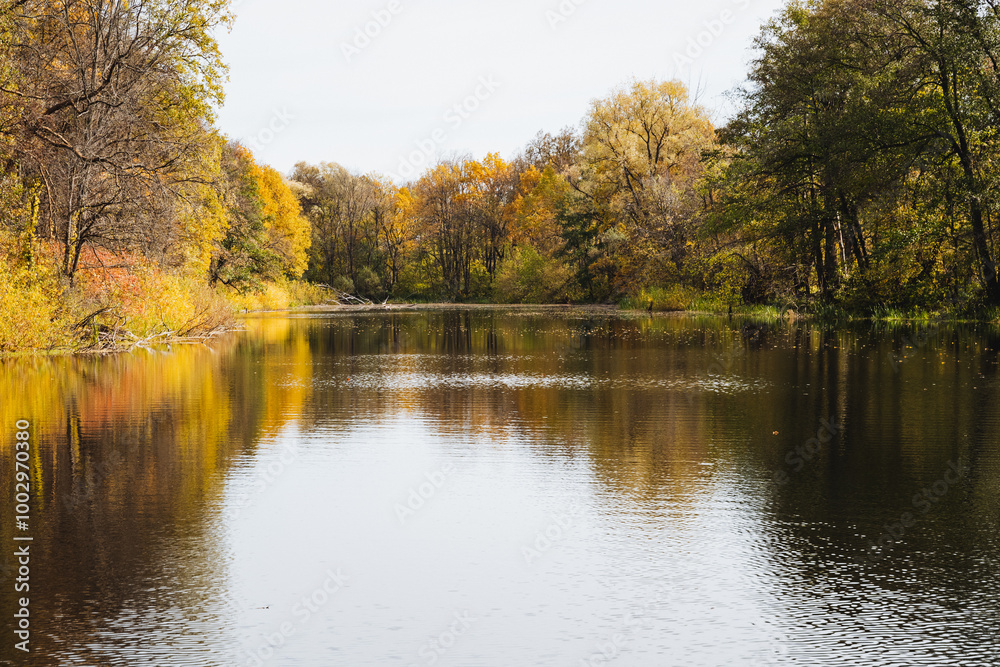 A beautiful autumn landscape on the lake, the silence of nature, peace and solitude, a beautiful quiet corner of nature. A beautiful autumn landscape on the lake, the silence of nature, peace and solitude, a beautiful quiet corner of nature.
