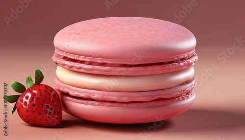 macaroons isolated on white