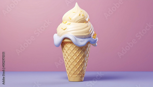 Obraz na płótnie ice cream cone w salonie
