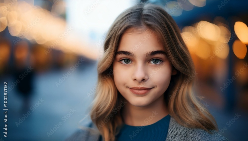 portrait of a girl with a blurred background portrait of a girl with a blurred background