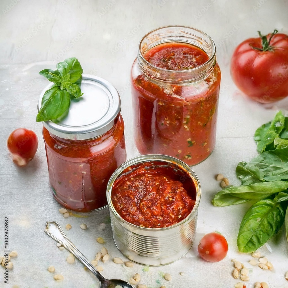 tin tomato paste and tomato sauces white background tin tomato paste and tomato sauces white background