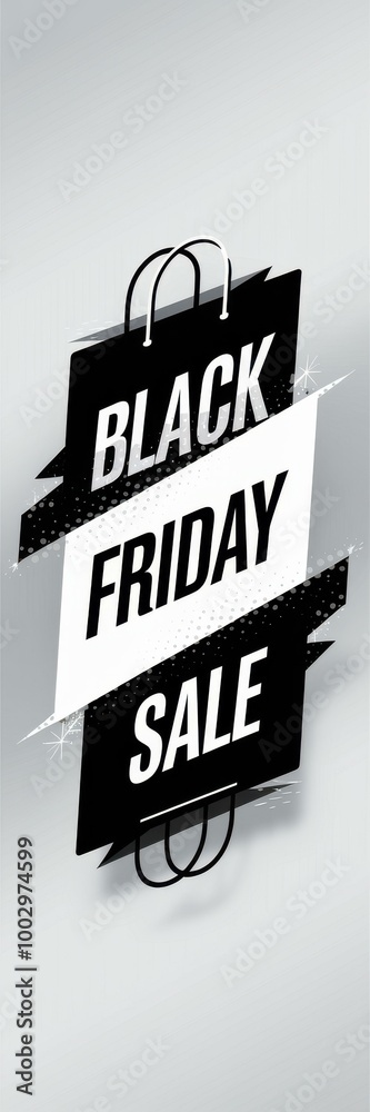 Obraz premium Eye-Catching Black Friday Sale Banner - Bold Promotional Graphic Design Retail Marketing Holiday Shopping Campaigns