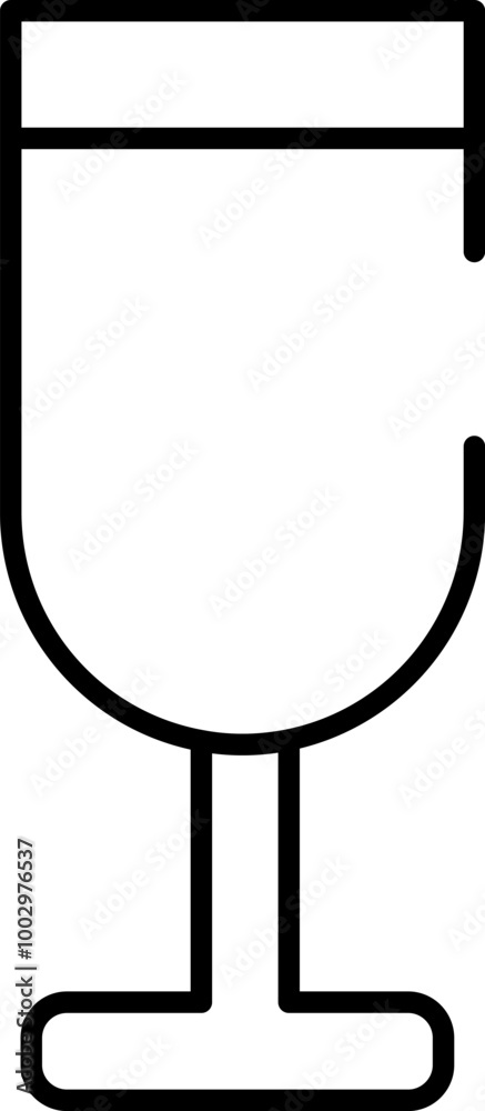 Rounded Editable stroke Glass Icon Rounded Editable stroke Glass Icon
