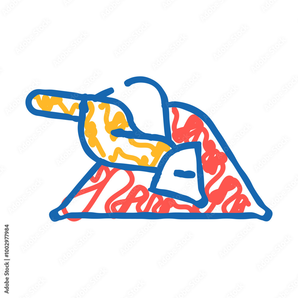 spice spatula doodle icon sketch vector. spice spatula sign. isolated symbol illustration spice spatula doodle icon sketch vector. spice spatula sign. isolated symbol illustration