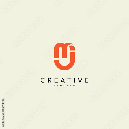 Alphabet MJ JM Letter Modern Monogram Style Logo Design. Initial vector template.