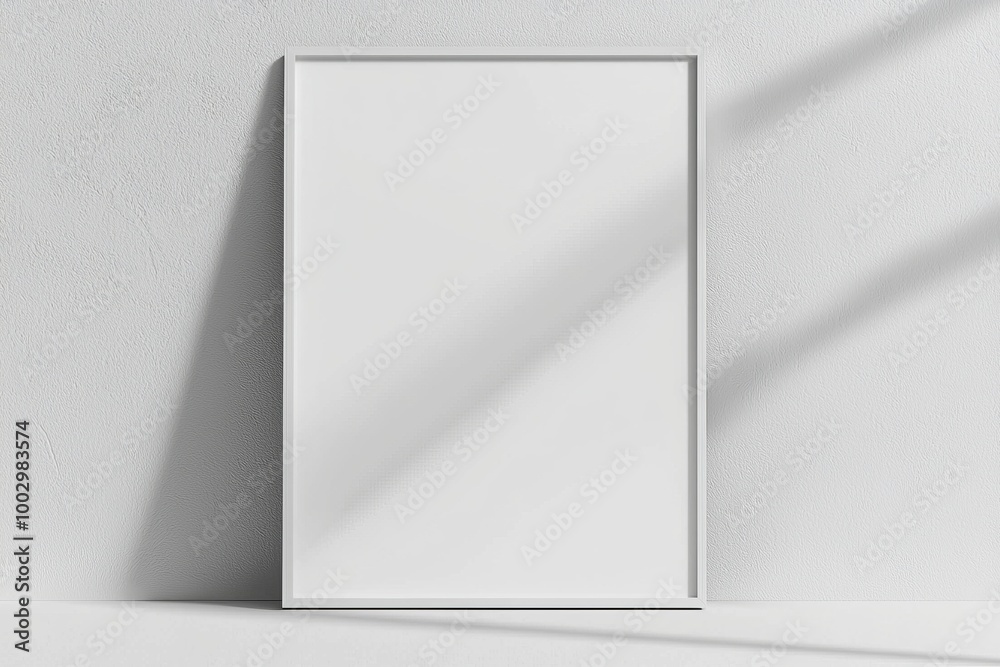 A3 Poster Mockup on White Background created with Generative AI A3 Poster Mockup on White Background created with Generative AI