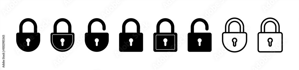 Lock Icons. Vector lock icons on transparent background. Lock Unlock. Vector illustration 10 eps. Lock Icons. Vector lock icons on transparent background. Lock Unlock. Vector illustration 10 eps.