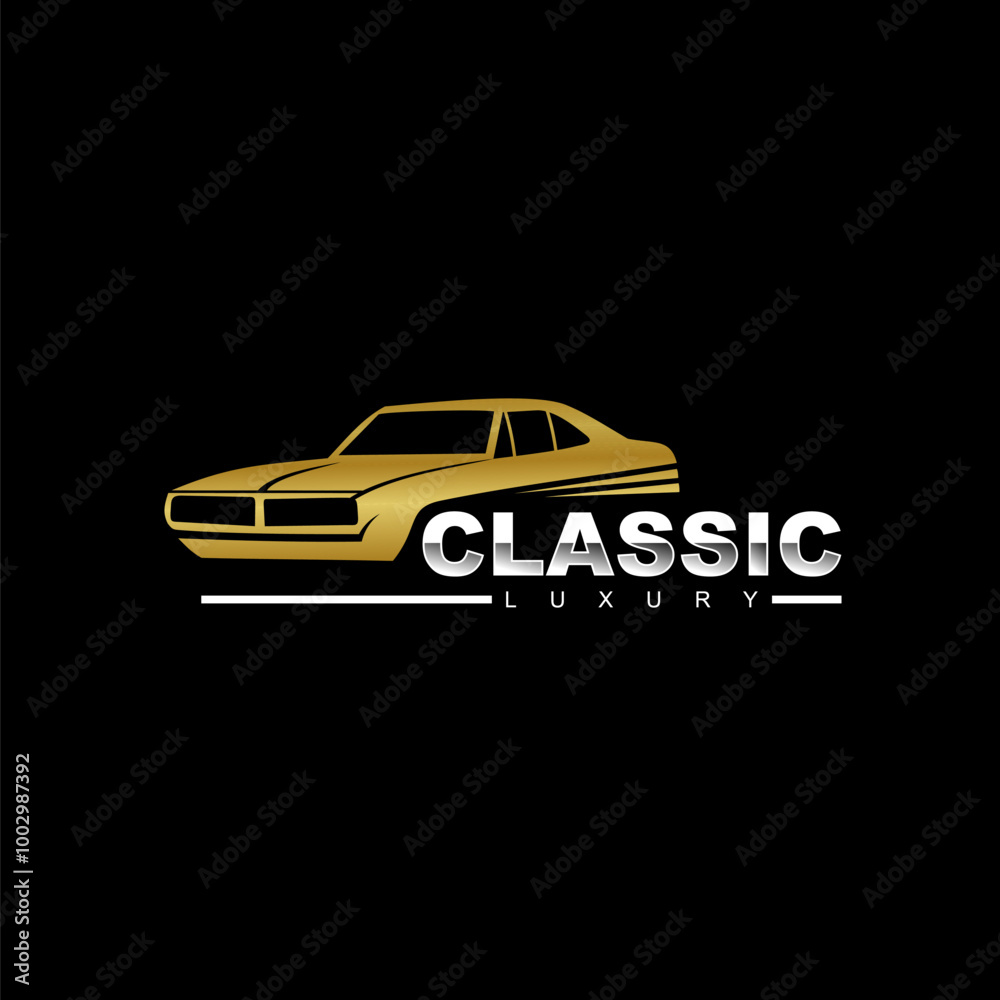 Fototapeta premium Premium Vector Classic car logo