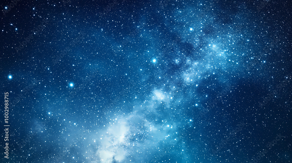 Fototapeta premium Starry night sky with stars, canvas texture. Starry Night Sky. Illustration