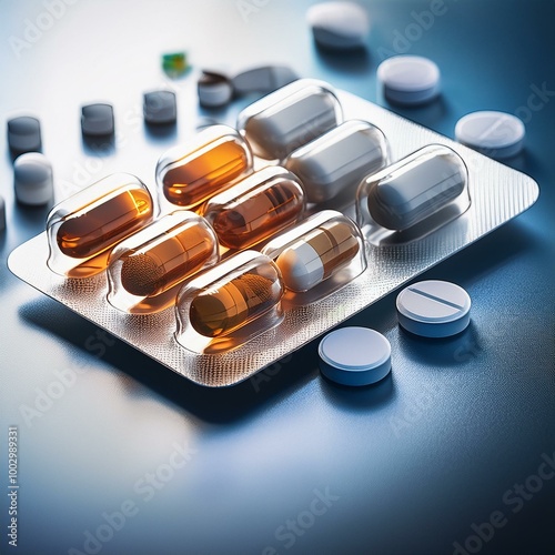Pills and Capsules in Blister Packaging