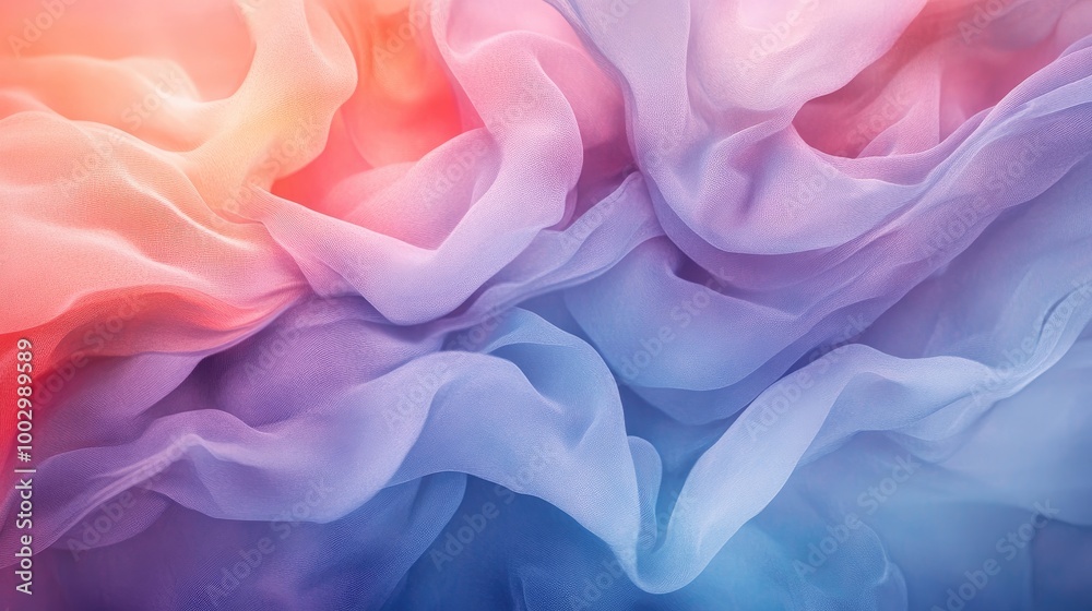 Soft Pastel Fabric Texture in Gentle Waves Soft Pastel Fabric Texture in Gentle Waves