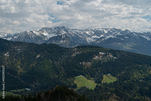 An extraordinary mountain landscape with the Alps in Germany